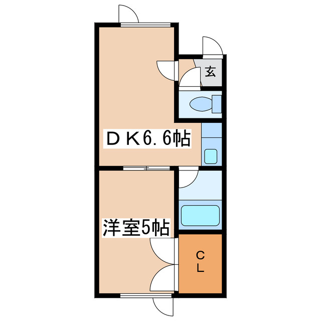 メゾンド千田Ｂの間取り