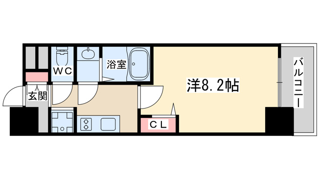 【間取り】 | プレサンス心斎橋ソレイユ
