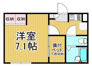 レオパレス逆瀬川の間取り
