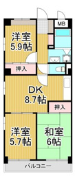 アダージオ若王寺の間取り