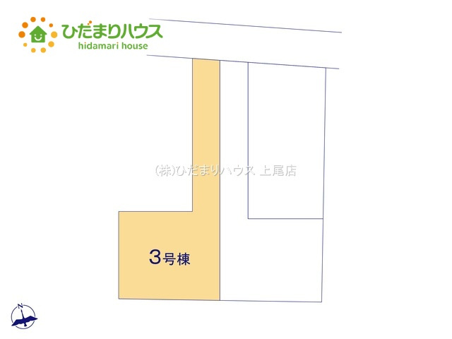 上尾市平方2期　新築戸建　リーブル03の区画図