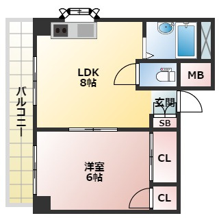 【間取り】 | ステイト阿倍野