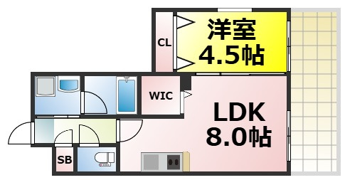 【間取り】 | グランシス難波西 仲介手数料無料