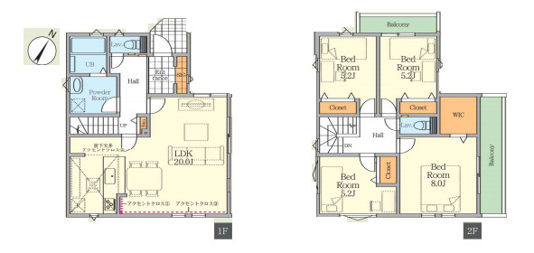 さいたま市北区本郷町　1期　新築一戸建て　FiT-A　01の間取り|【全2棟・1号棟】さいたま市北区本郷町　1期　新築一戸建て　FiT-A　01・4LDK・土地面積102.65m2・建物面積107.64m2