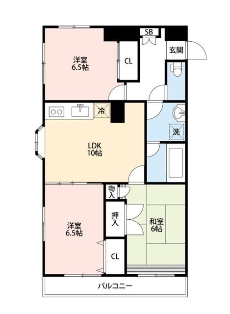 座間紫波マンションの間取り
