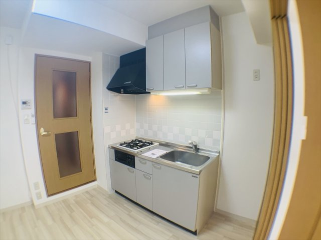 壁付けキッチンでスペースを有効活用できます！