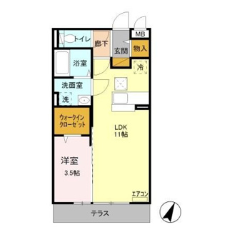 【間取り】 | ハルム　Ｂ | 間取りです。