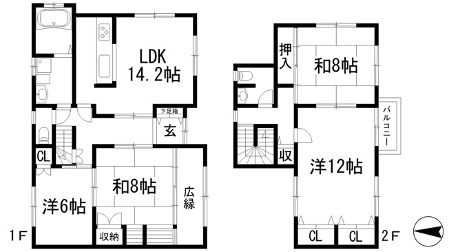 【間取り】 | 名塩ガーデン戸建