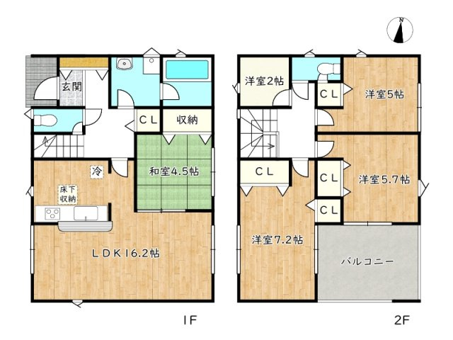 【間取り】 | たつの市龍野町末政第2／1期3棟