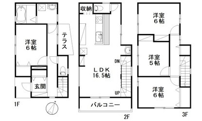 東原三丁目の間取り|AL西原駅徒歩9分