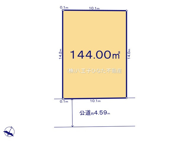 『八王子市土地』八王子市長沼町134-53【仲介手数料無料】の土地図|～仲介手数料無料☆八王子ひなた不動産～八王子市長沼町　売地