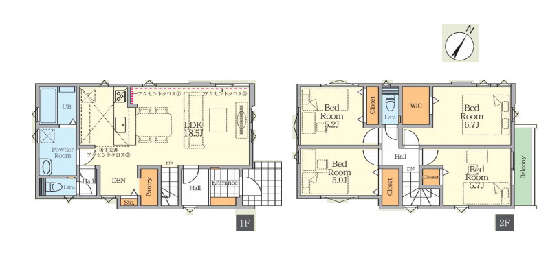 さいたま市北区本郷町　1期　新築一戸建て　FiT-A　02の間取り|【全2棟・2号棟】さいたま市北区本郷町　1期　新築一戸建て　FiT-A　01・4LDK・土地面積112.29m2・建物面積100.19.m2