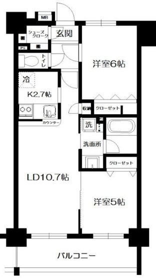 【間取り】 | 日神パレステージ王子神谷Ⅱ