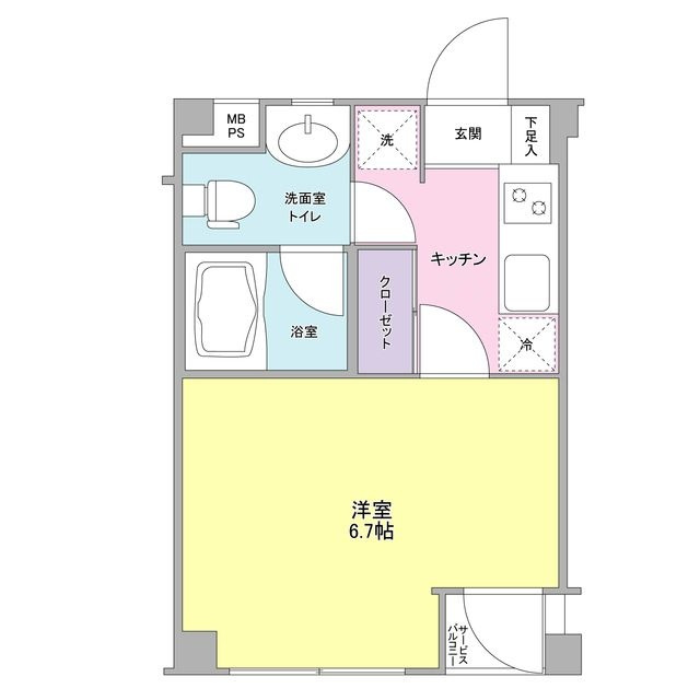 カルディア荏原中延の間取り|間取りです。