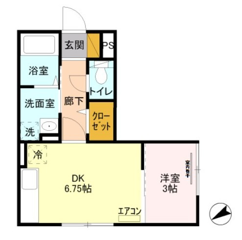 セジュール本町の間取り
