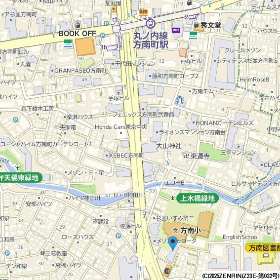 ラクラス杉並方南町の地図