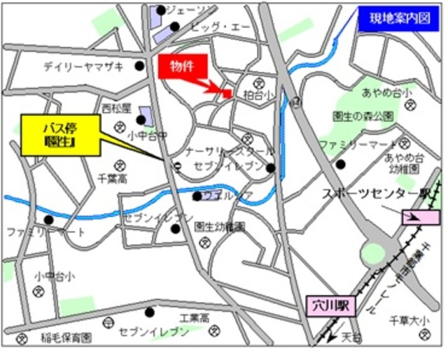 ガーデンヒルズ稲毛柏台Cの地図|★案内図★