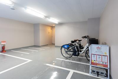 ネウボーノ菊川Ⅱのその他|チャイルドシートがついた自転車も置きやすい平置き自転車置き場