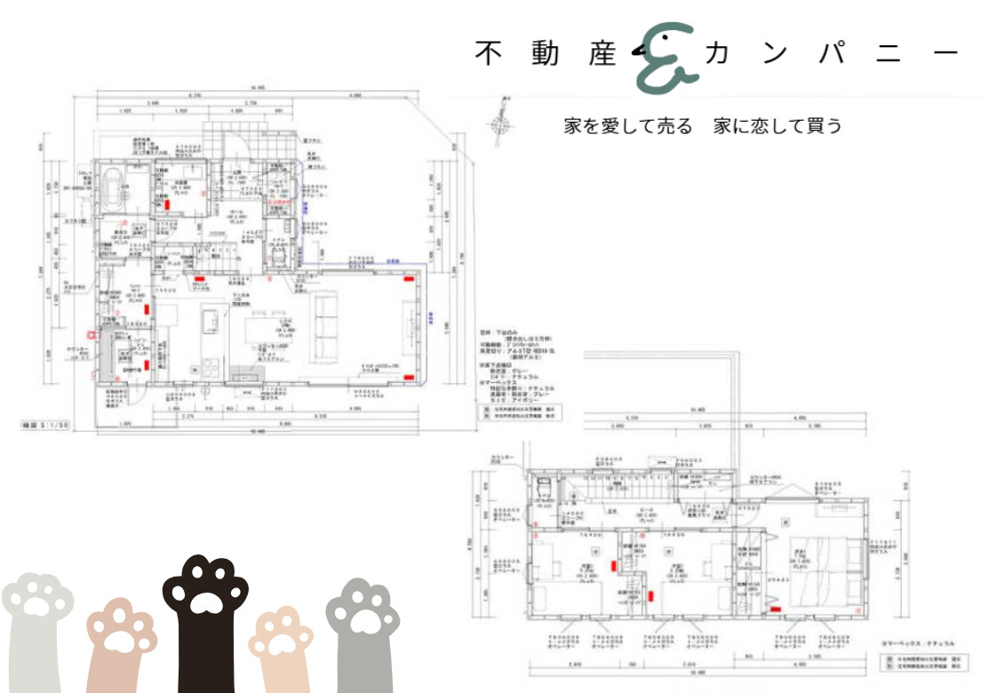 伊予市下吾川の新築戸建の間取り