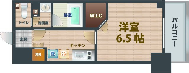 【間取り】 | ブリリアンクラス高円寺 | 1Kのお部屋です。