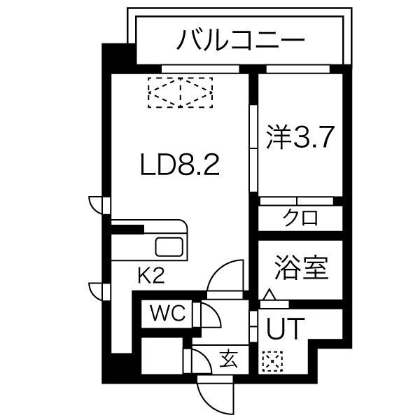 スプランディッド新大阪ドウーエの間取り|スプランディッド新大阪DUE　間取り