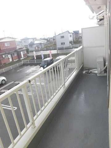 パストラル北上Ⅱのバルコニー
