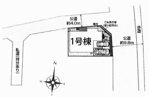 寒川町一之宮８丁目　新築戸建全1棟　1号棟の区画図