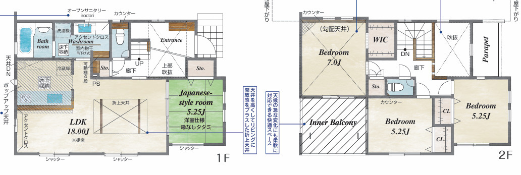 平塚市岡崎　新築戸建の間取り