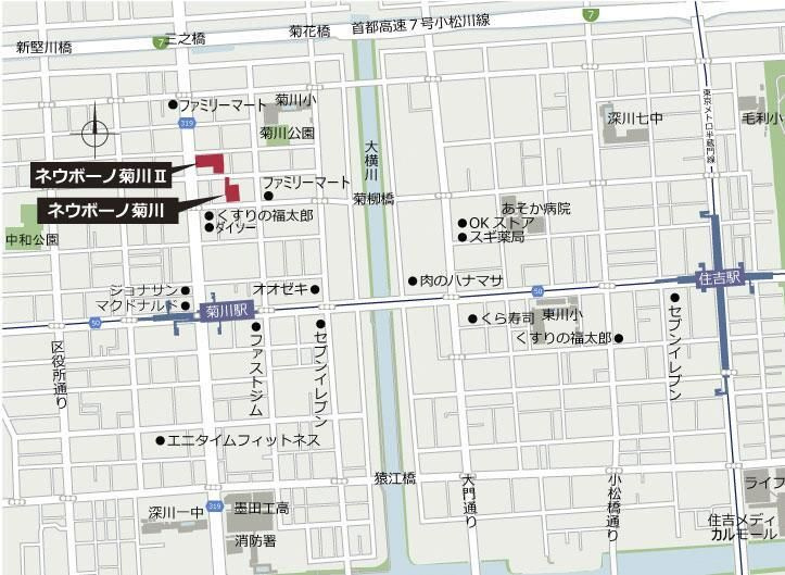 ネウボーノ菊川Ⅱの地図