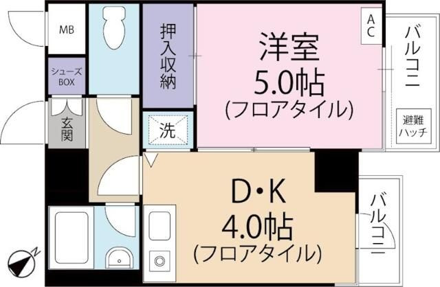 ペガサスマンション白楽の間取り