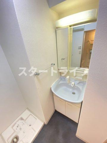 大阪市東淀川区東中島２丁目の賃貸マンションの洗面所