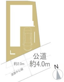 上中里2丁目新築戸建の区画図
