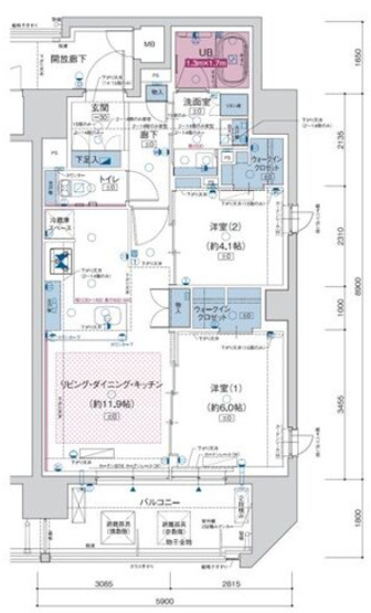 【間取り】 | ソルティア東梅田