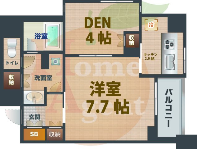 【間取り】 | ラクラス新中野 | 1SKのお部屋です。