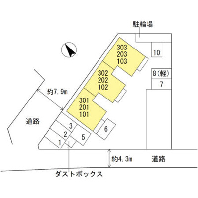【区画図】 | パレス上野芝