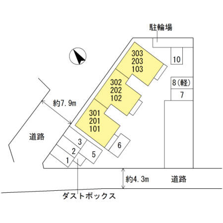 【区画図】 | パレス上野芝
