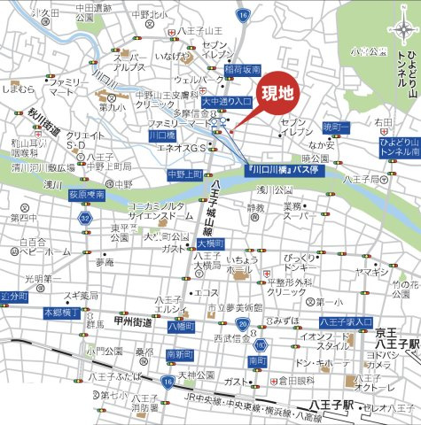 『八王子市新築戸建て』八王子市暁町1-18-8【仲介手数料無料】　０１期の地図|～仲介手数料無料☆八王子ひなた不動産～八王子市暁町　新築戸建て