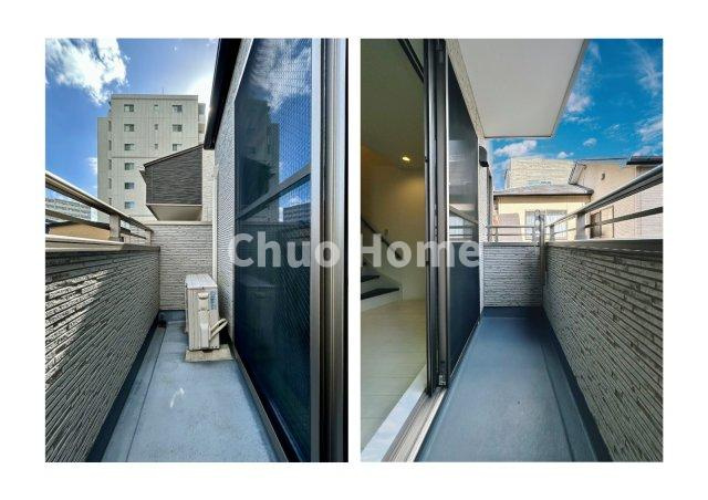 荒川区東日暮里2丁目中古住宅のバルコニー|バルコニー×2