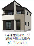 仲介手数料不要　よかタウンAdoble東区戸島西１丁目３期【長嶺小・長嶺中】の外観パース|外観パースです