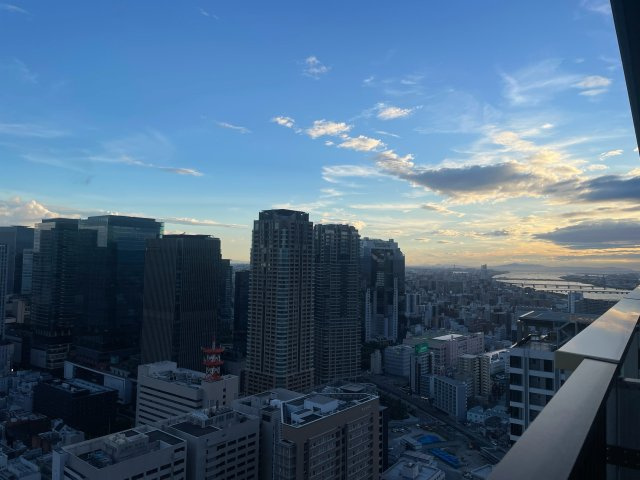 ザ・ファインタワー梅田豊崎の展望|バルコニーから東方向の景色を望む