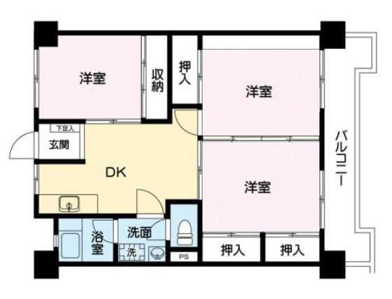 プレアール荒木の間取り