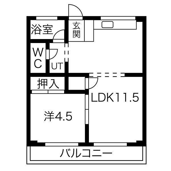 藤マンションの間取り