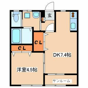 コーポＫⅡの間取り