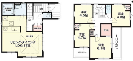 福岡市城南区友丘2期　２号棟の間取り