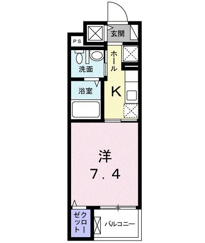 クライン　ベルグの間取り