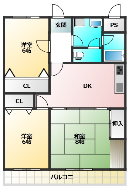 ヴィアーバン本町の間取り
