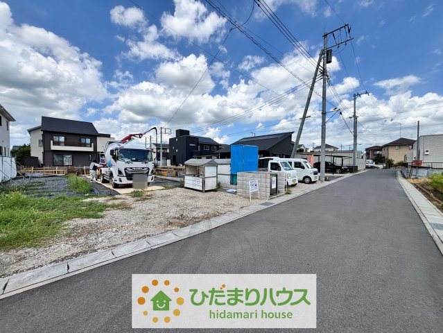 加須市下高柳　新築一戸建て　01の前面道路含む現地写真|26/08/07　撮影