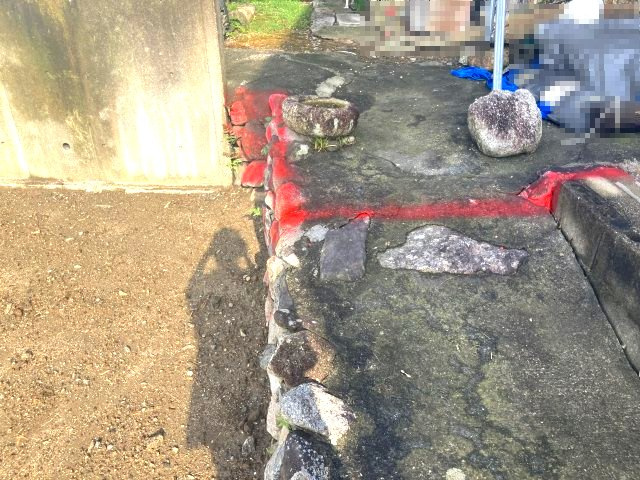 大津市木戸87坪売地の前面道路含む現地写真