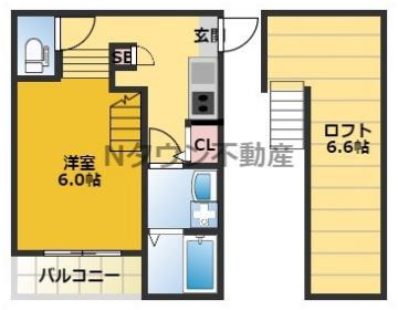 【間取り】 | オークラレジデンス栄生 | 間取りです。