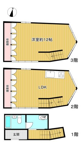十六島町　戸建の間取り